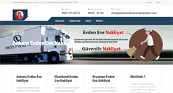 Desktop Screenshot of ankaraevdenevenakliyatcim.com